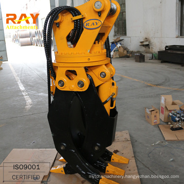 hydraulic rotator grapple for excavators hydraulic rotating grab